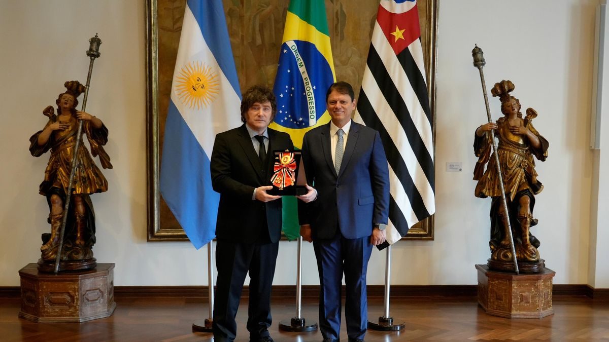 Milei en Brasil: condecorado y aliado de la derecha paulista