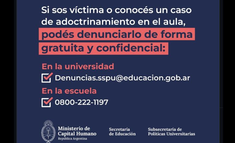 Nuevas denuncias de adoctrinamiento político en escuelas formoseñas