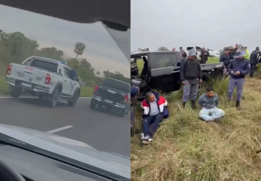 Operativo en Ruta 11: recuperan dos camionetas robadas y buscan prófugos