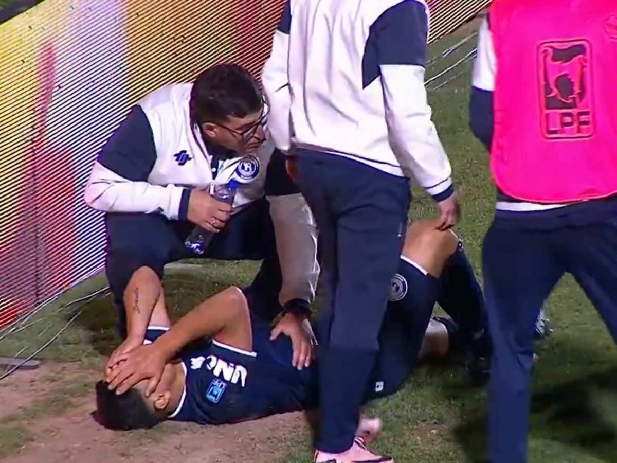 Susto en la Lepra: Maxi Salas se lesionó en los últimos segundos y generó alarma