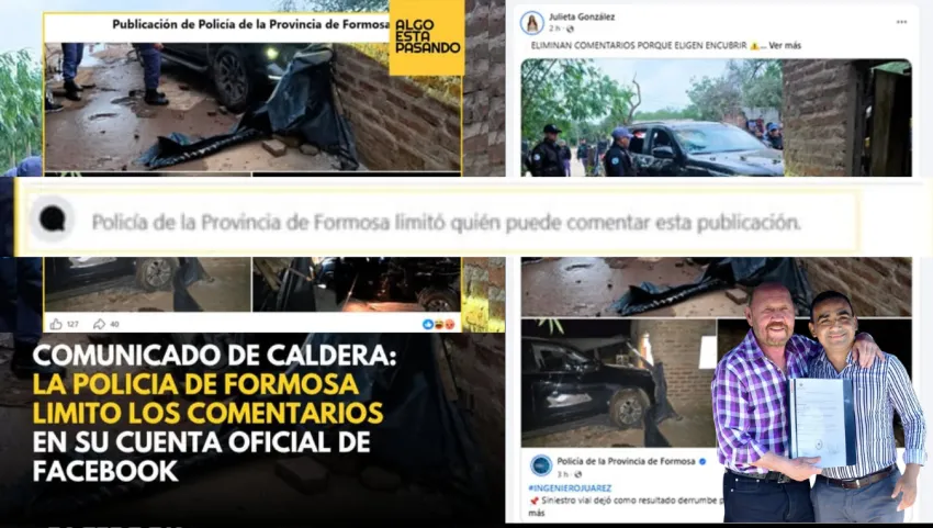 Denuncian presunta censura policial en Formosa por comentarios vinculados al caso Antonio Caldera