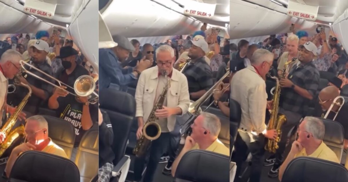 un-avion-llevaba-retraso-y-un-grupo-de-jazz-improviso-un-increible-concierto-a-bordo