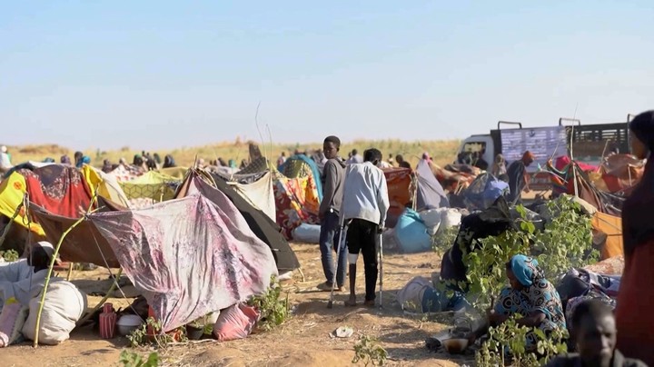 Sudaneses desplazadas acampan en Tawila. Foto: Reuters 