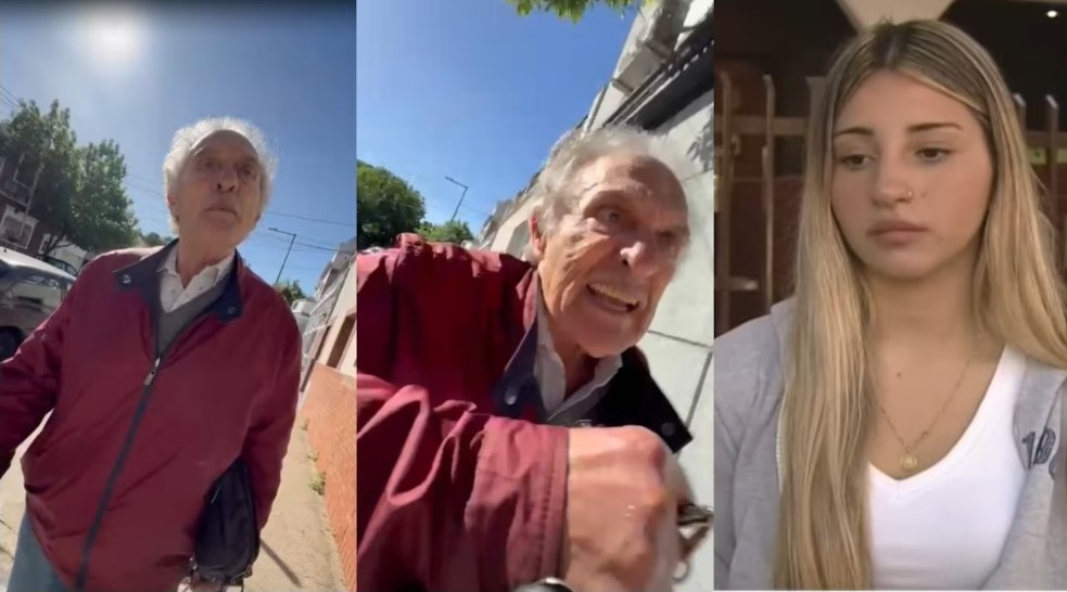 video:-un-jubilado-le-pego-una-trompada-a-una-joven-de-23-anos-tras-acusarla-de-dejar-el-auto-mal-estacionado