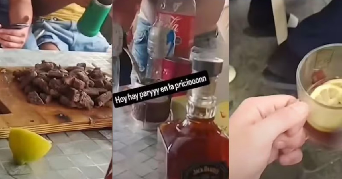 hubo-fiesta-en-el-interior-de-una-carcel:-whisky,-asado-y-celulares