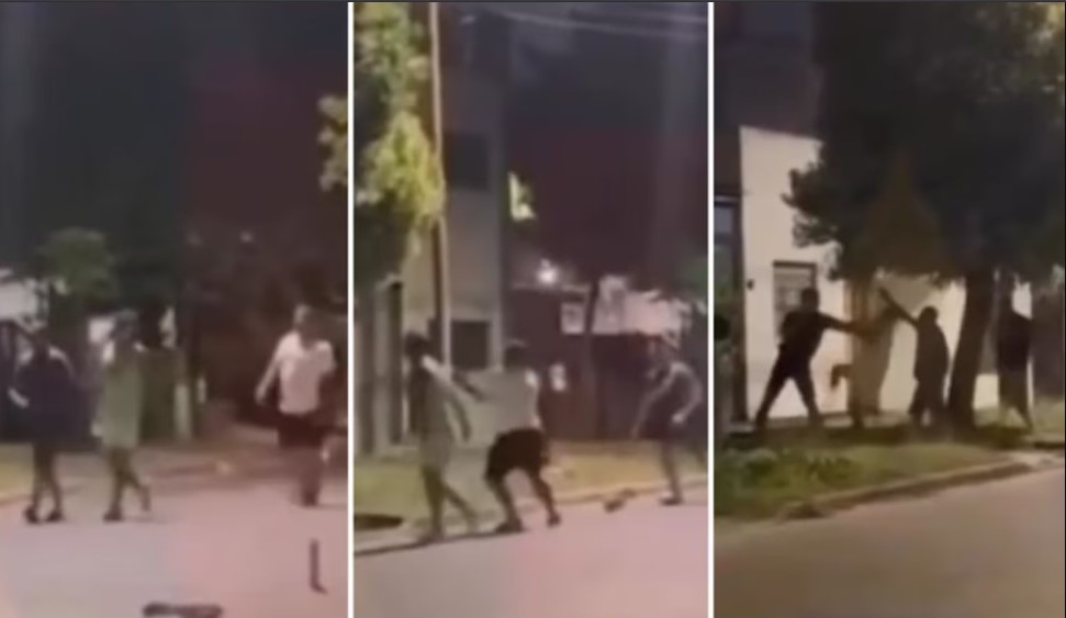 la-plata:-salio-con-un-machete-enfurecido-por-la-pirotecnia-y-fue-atacado-a-golpes-por-sus-vecinos