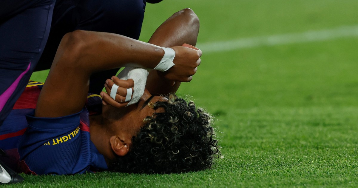 barcelona-confirmo-la-lesion-de-lamine-yamal-con-un-parte-medico:-le-dice-adios-a-la-temporada-y-esperan-que-llegue-al-mundial